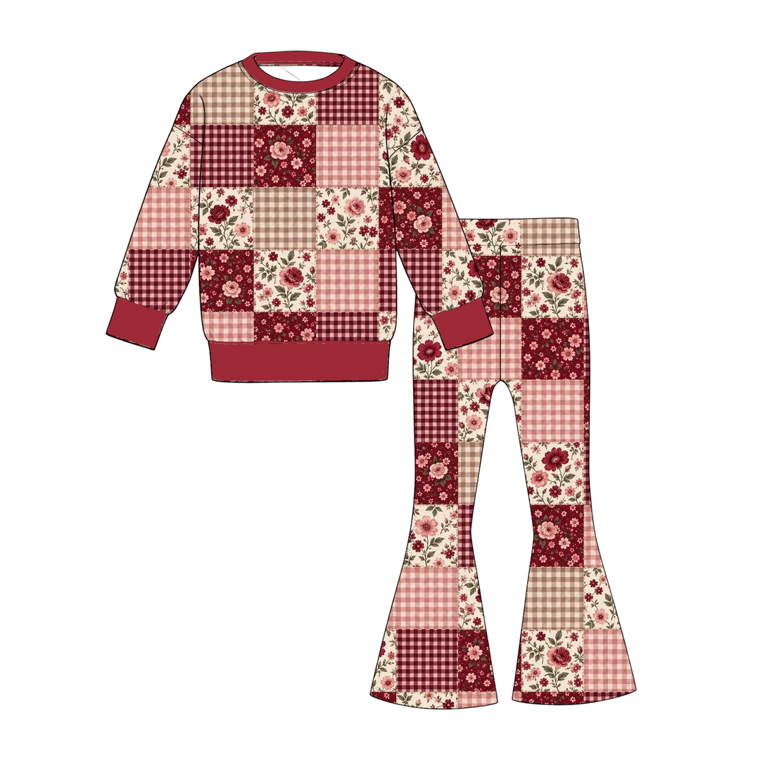 Floral Patchwork Family Matching Collection Mommy and Me Matching Outfits