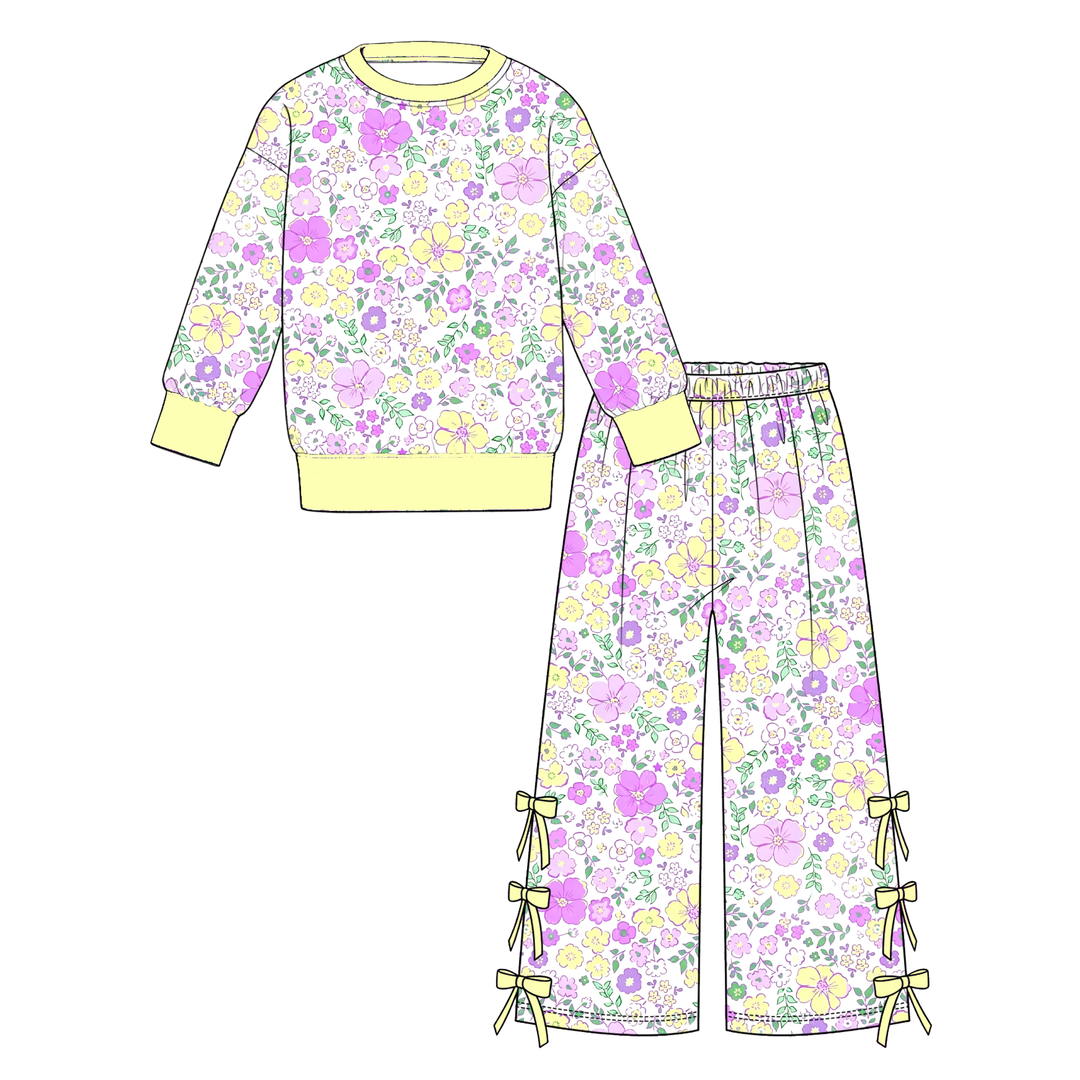 Mardi Gras Kids Sweatshirt and Pants Set