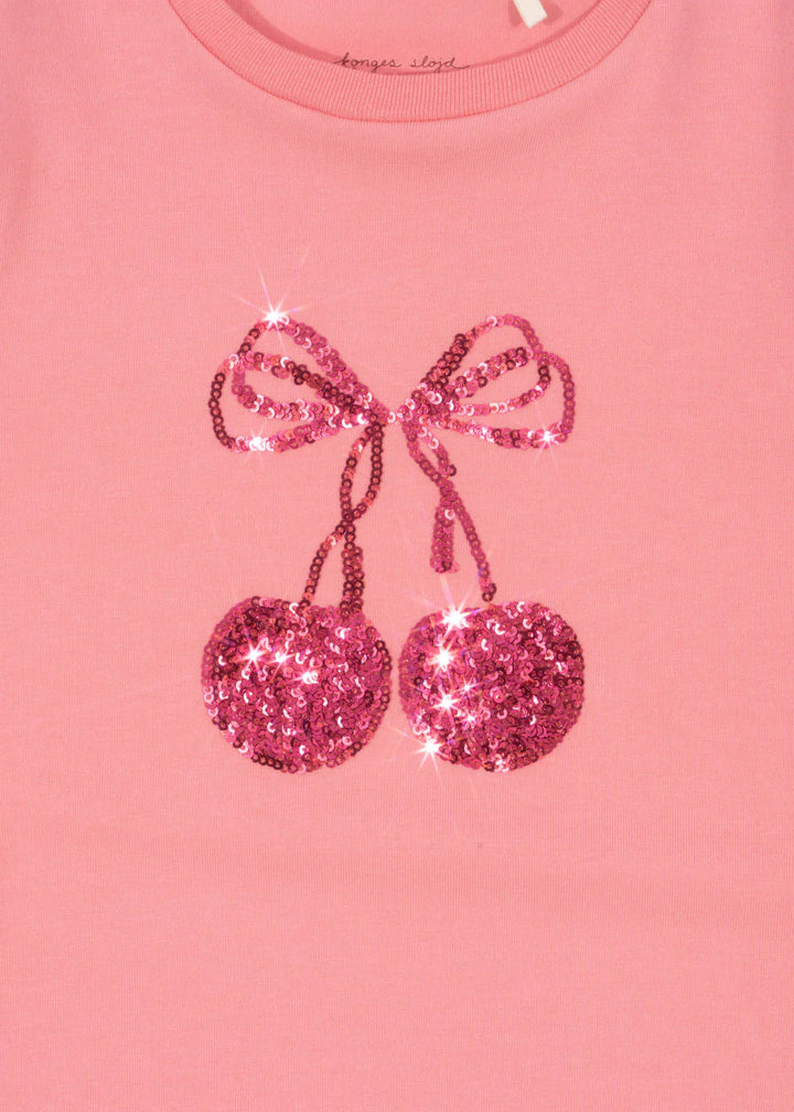 BALLERINA TEE-pink sequin bow glitter tee for girls-preorder