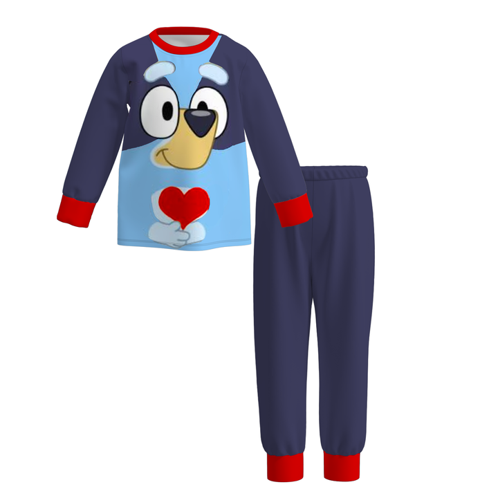 Christmas themed sibling pajamas sleepwear set for boys girls
