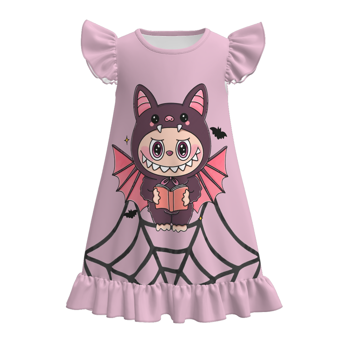 Halloween labubu nightgowns for girls