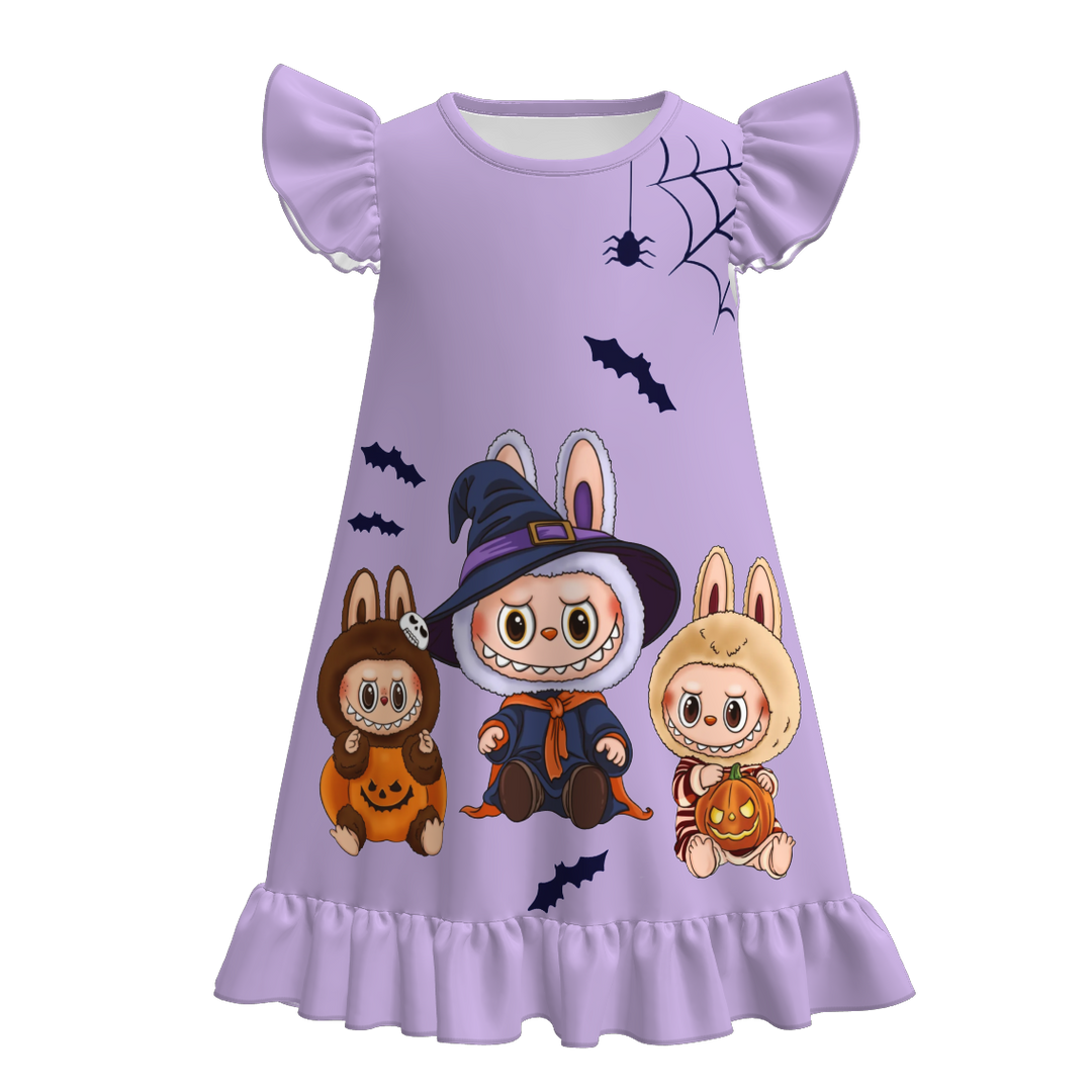 Halloween labubu nightgowns for girls