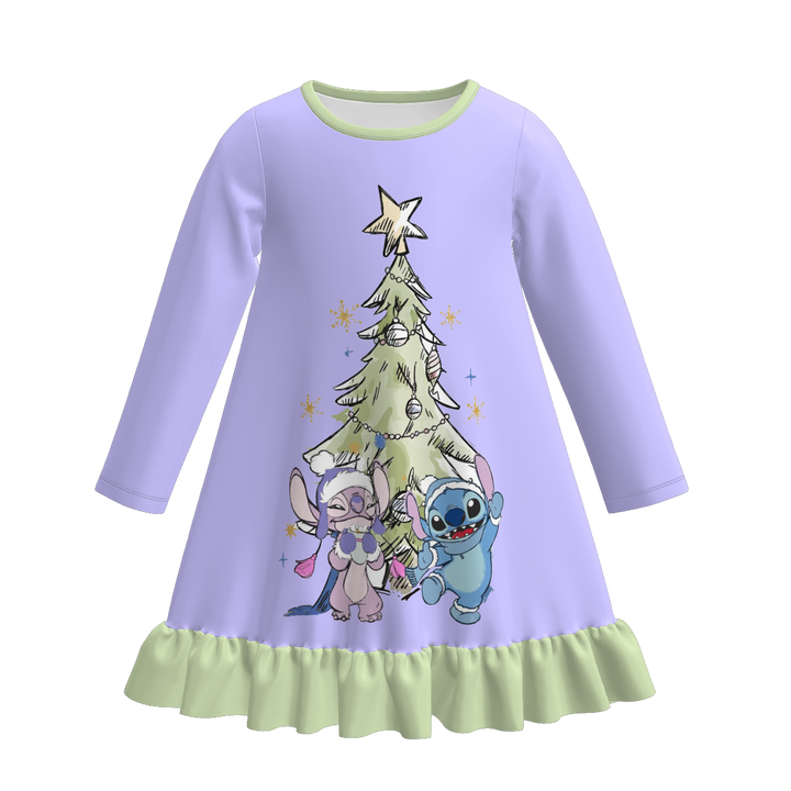 Christmas fairy tale dream cute nightgown for girls