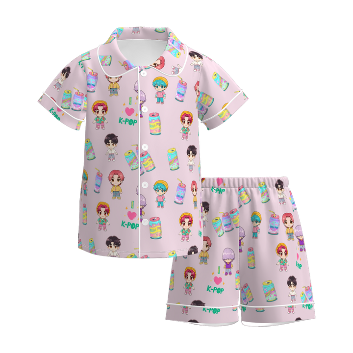 KPop Demon Hunters printed  sleepwear set