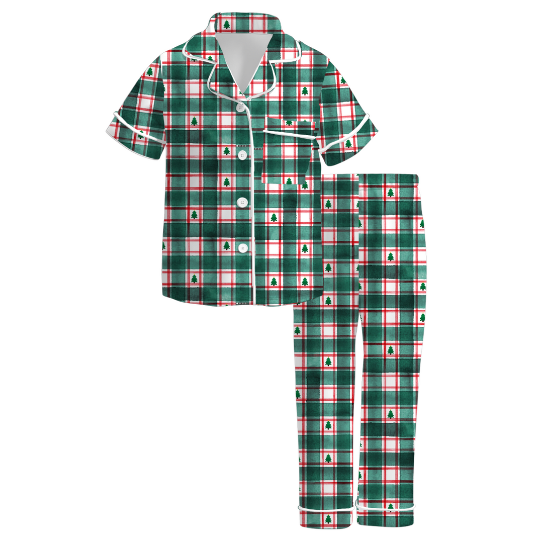 Christmas printed sleepwear set for girls