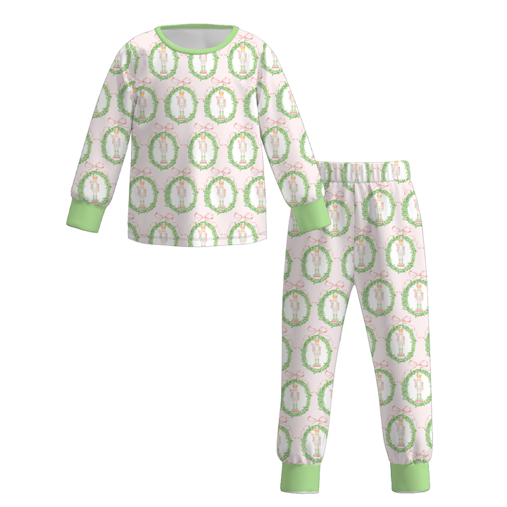 All-over printed Christmas sleepwear set pajamas