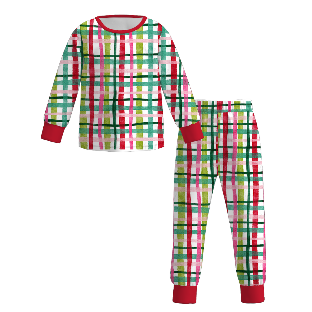 All-over printed Christmas sleepwear set pajamas
