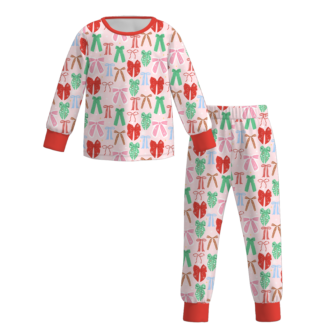 All-over printed Christmas sleepwear set pajamas