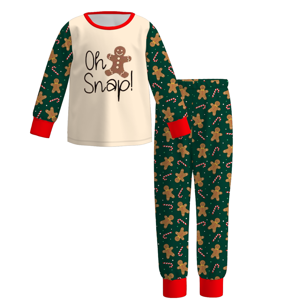 Christmas themed sibling pajamas sleepwear set for boys girls
