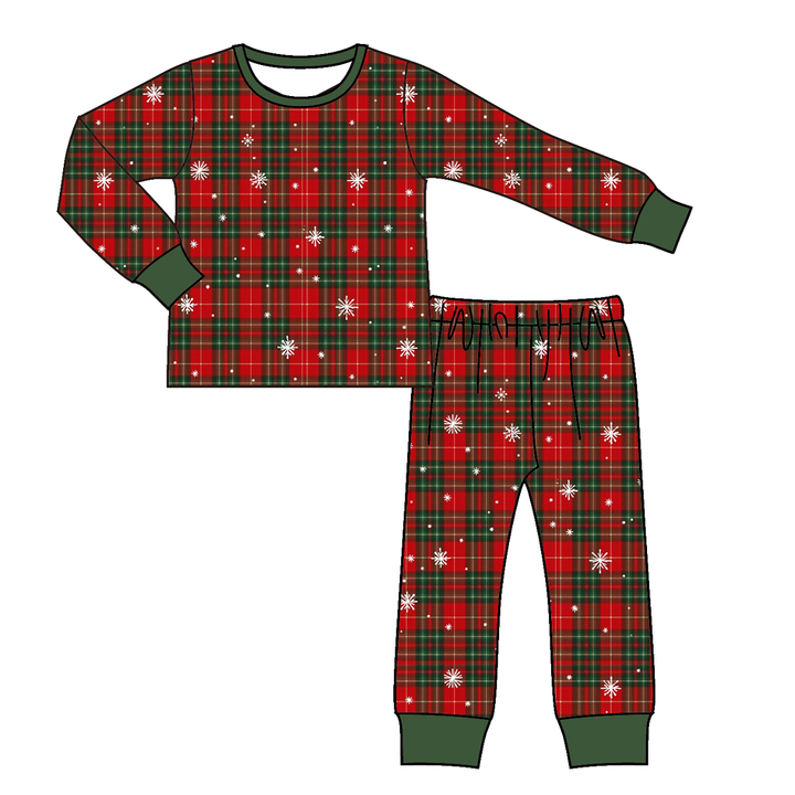 All-over printed Christmas sleepwear set pajamas for girls