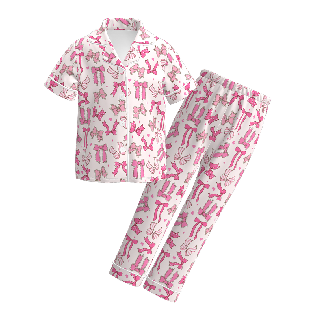 Valentine’s XOXO Heart printed short sleeve Pajamas set