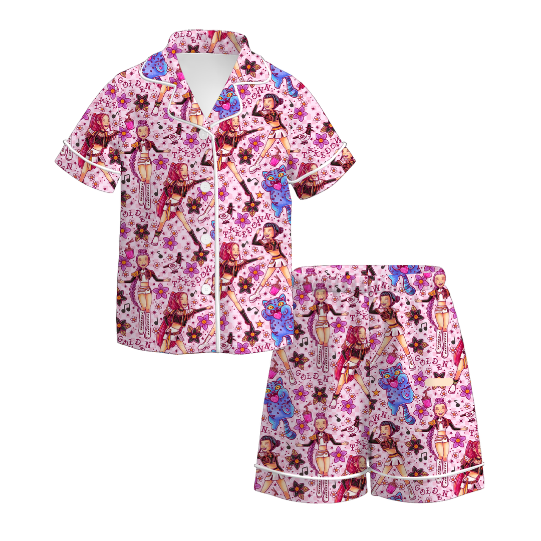 KPop Demon Hunters printed sleepwear set for girls