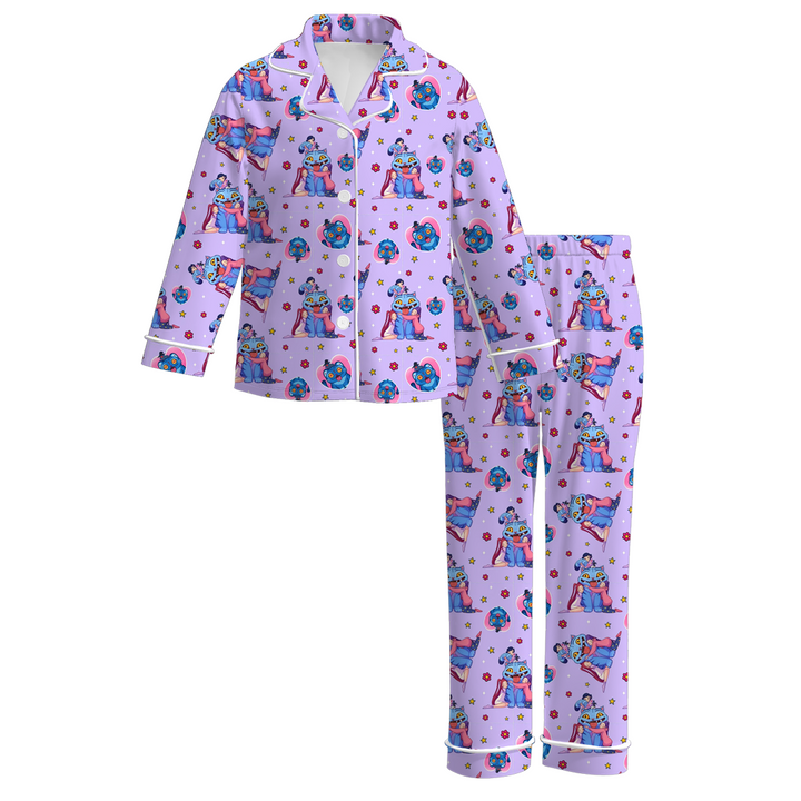 KPOP DEMON HUNTERS inspired printed pajamas set for girls