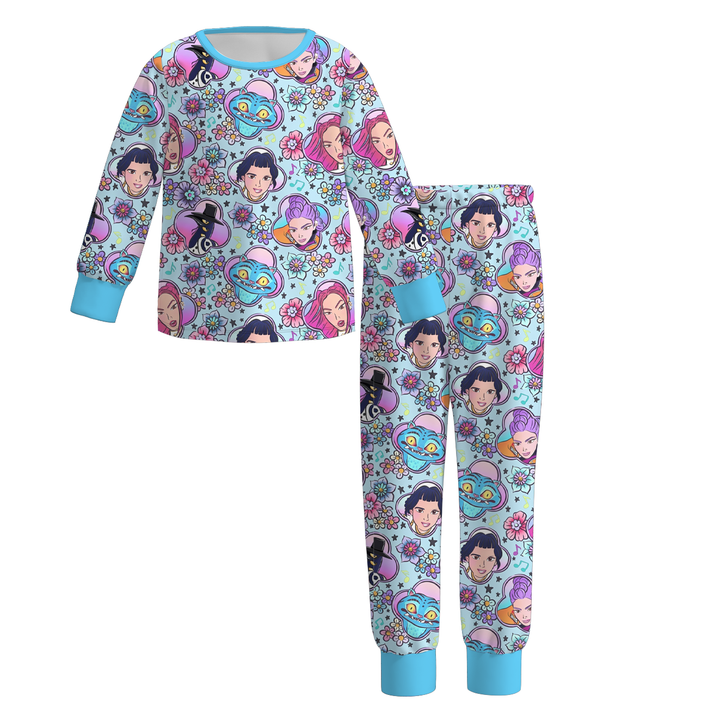 KDH K-pop inspired  printed pajamas set for girls