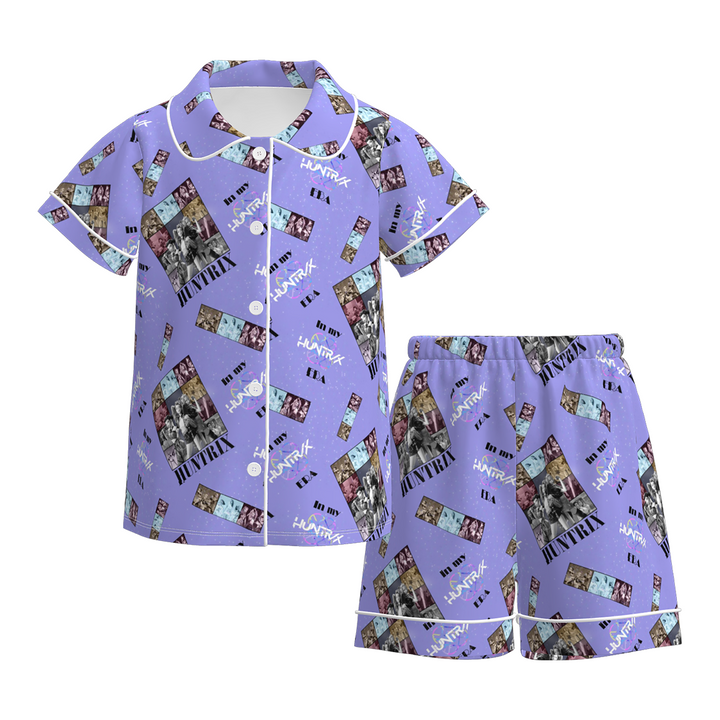 KDH K-pop inspired printed pajamas set for girls