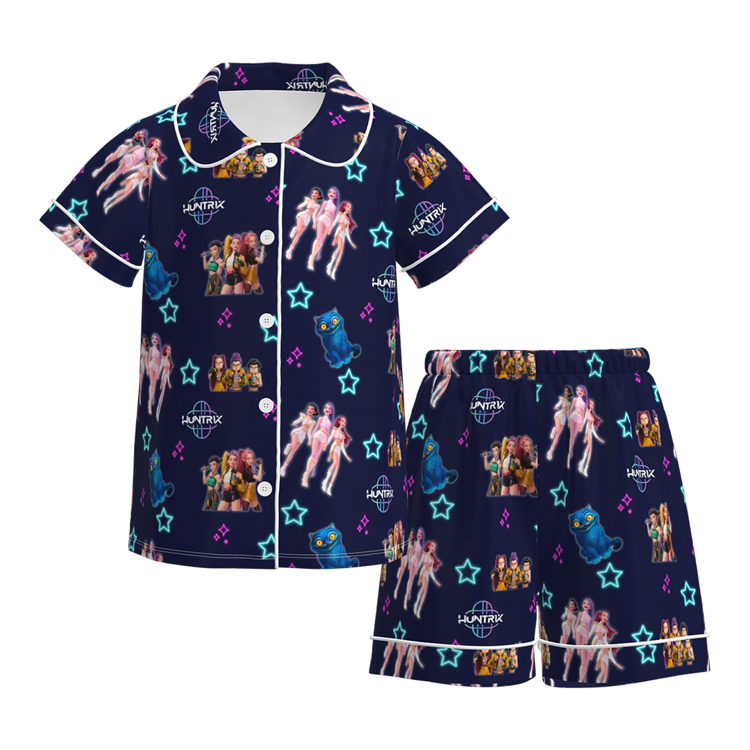 KDH K-pop inspired printed pajamas set for girls