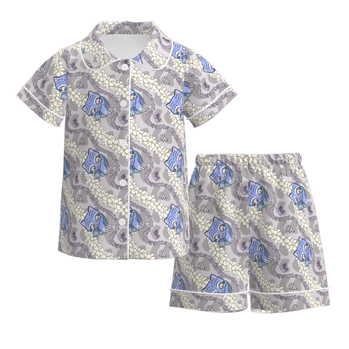 KDH K-pop inspired sweet printed pajamas set for girls