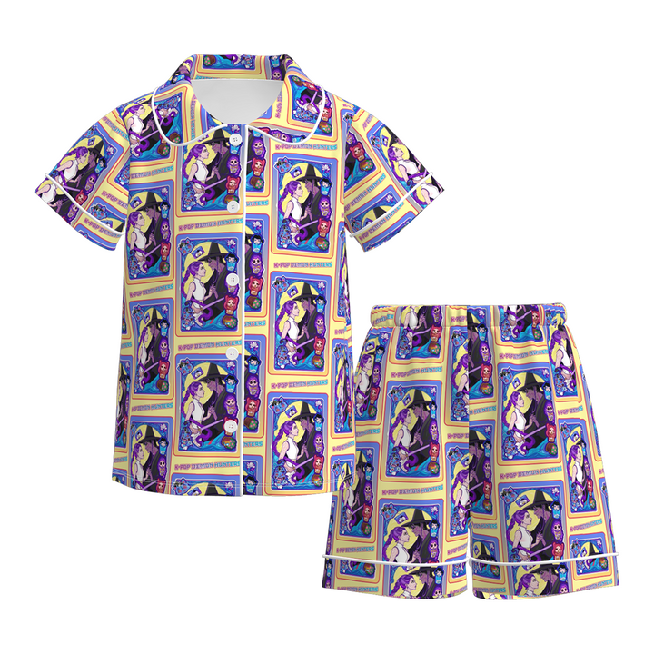KDH K-pop inspired cute printed pajamas set for girls