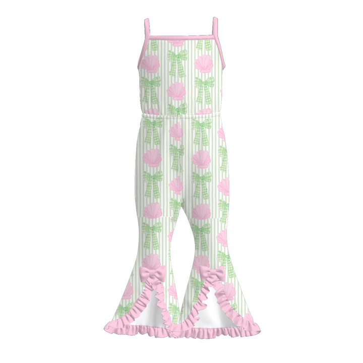 Summer vibe Slit hem jumpsuit for girls