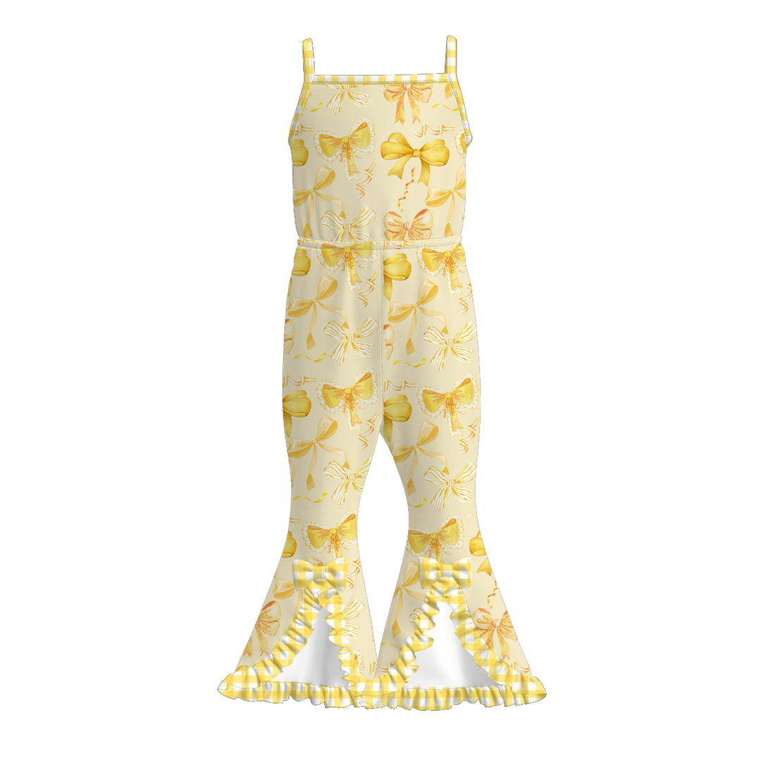 Summer vibe Slit hem jumpsuit for girls
