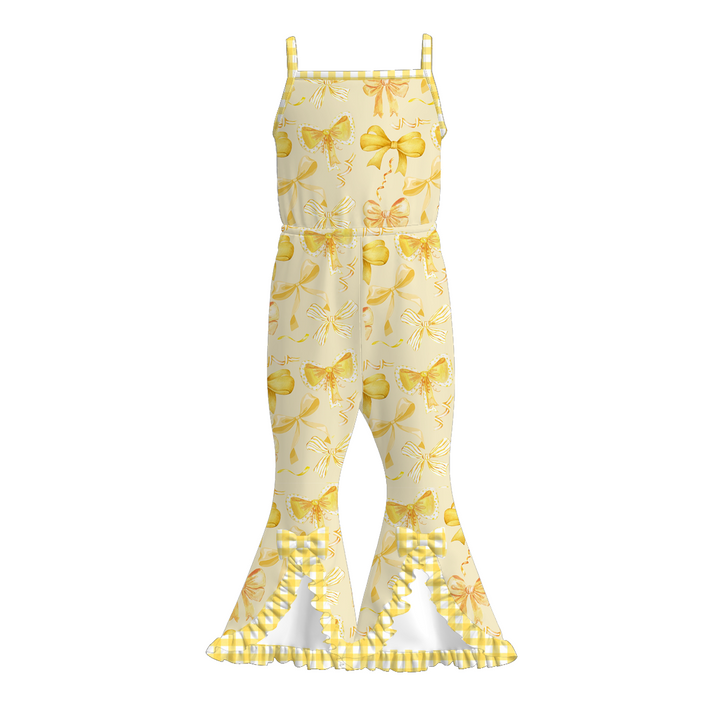 Summer vibe Slit hem jumpsuit for girls