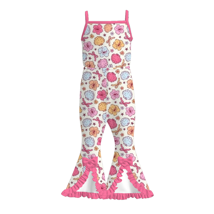 Summer vibe Slit hem jumpsuit for girls