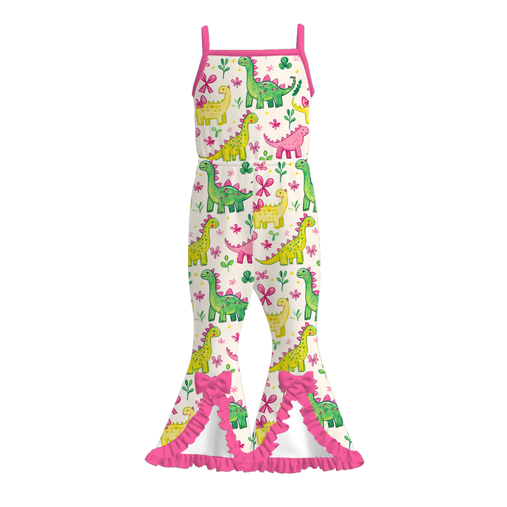 Summer vibe Slit hem jumpsuit for girls