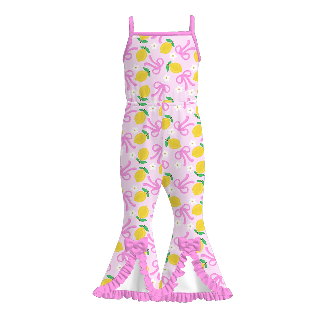 Summer vibe Slit hem jumpsuit for girls