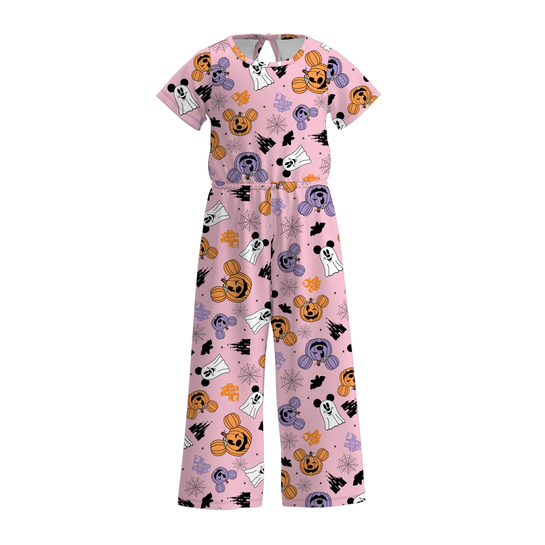 Halloween Witch princess short sleeve jumpsuit