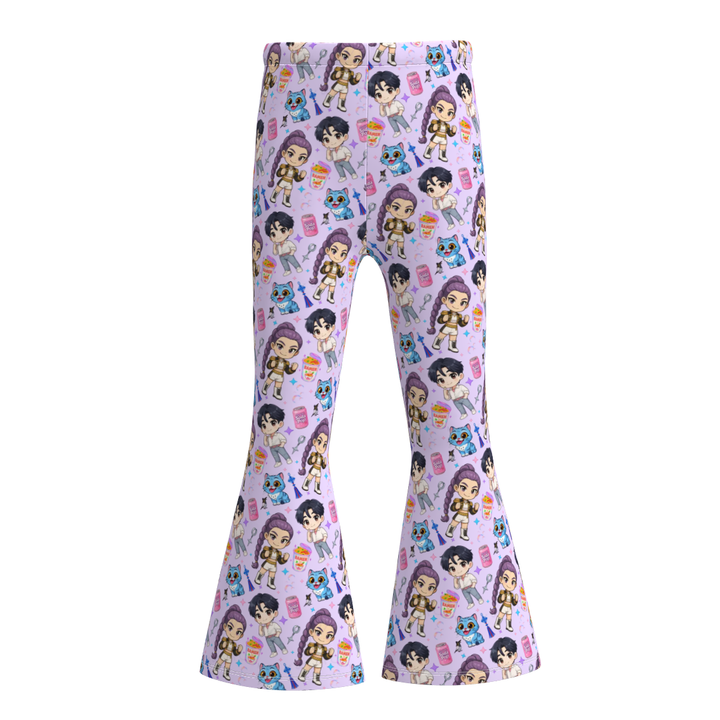 KPop Demon Hunters all-over printed bell pant for girls