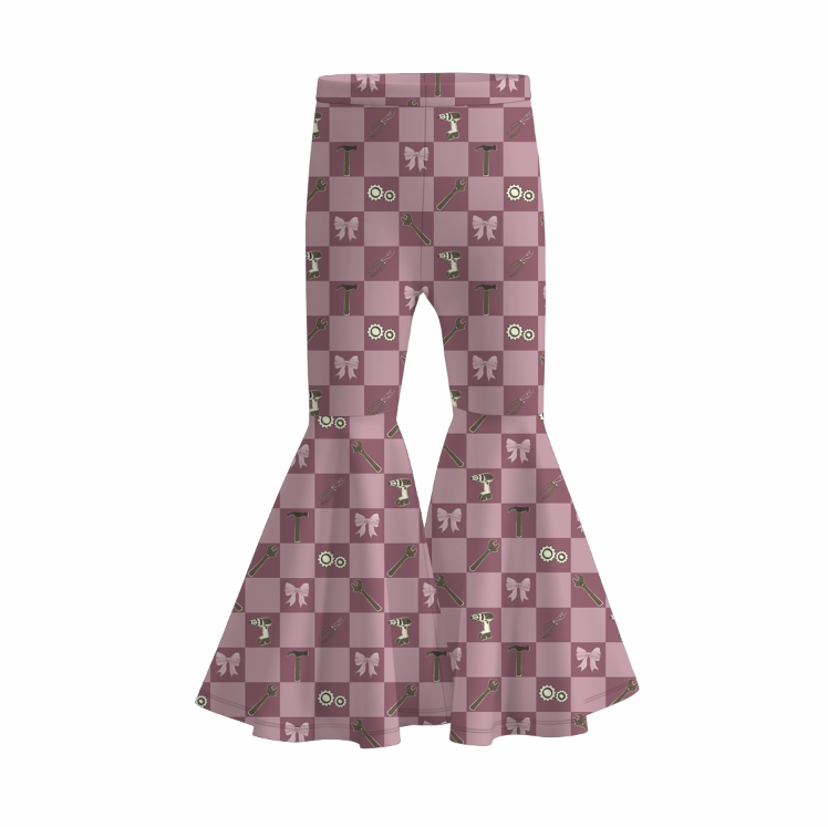 Girls' cute printed Bell Bottom Pant daily wear bottom