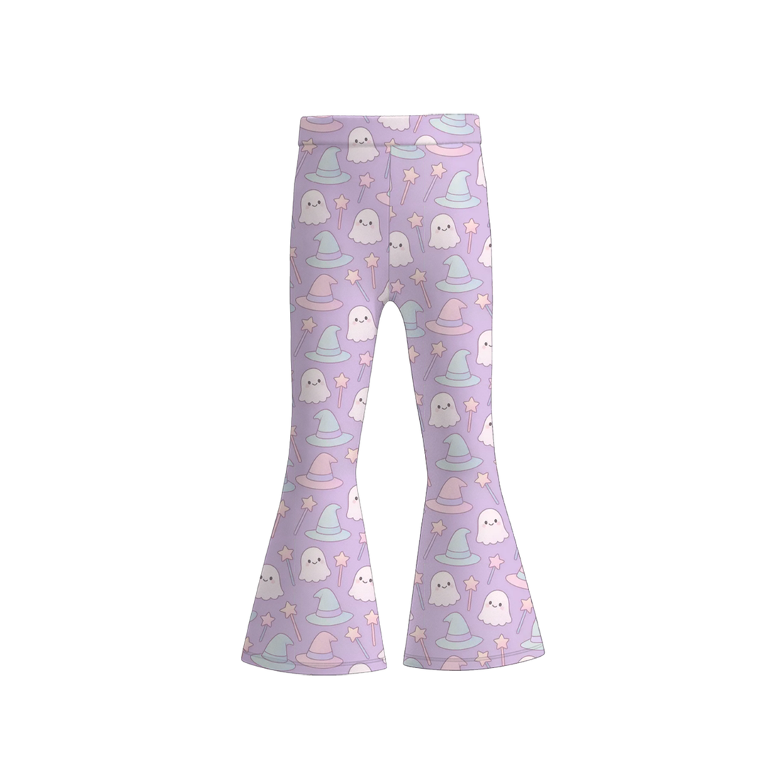 Girls' Halloween printed Bell Bottom Pant cute bottom