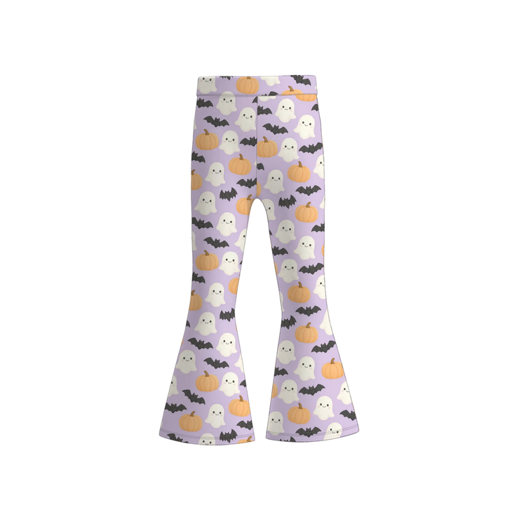 Girls' Halloween printed Bell Bottom Pant cute bottom