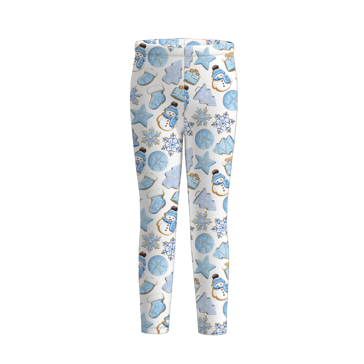 Girls Christmas Leggings Holiday Festive Loungewear