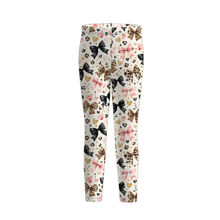 Girls Christmas Leggings Holiday Festive Loungewear