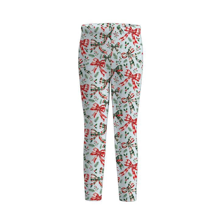 Girls Christmas Leggings Holiday Festive Loungewear