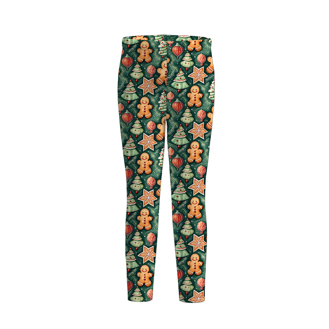 Girls Christmas Leggings Holiday Festive Loungewear