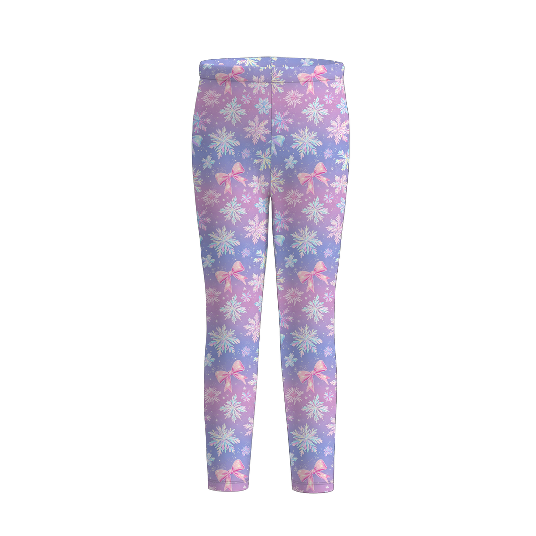 Girls Christmas Leggings Holiday Festive Loungewear