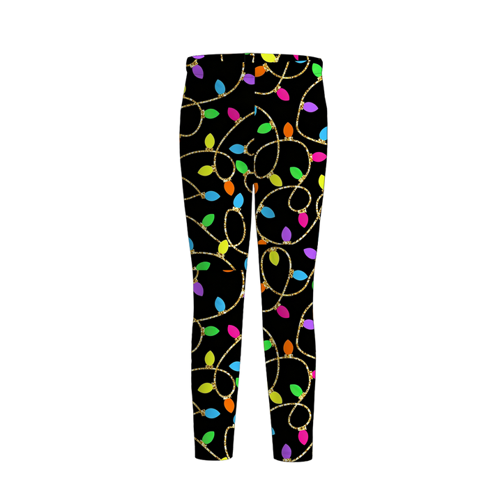 Girls Christmas Leggings Holiday Festive Loungewear