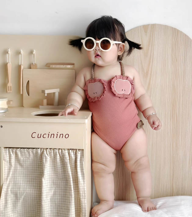 Fruit shape cute swimsuit for girls