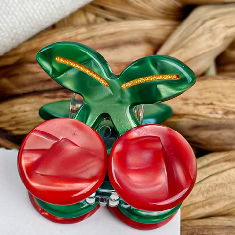 Cute fruit Mini acetate hair claw clips