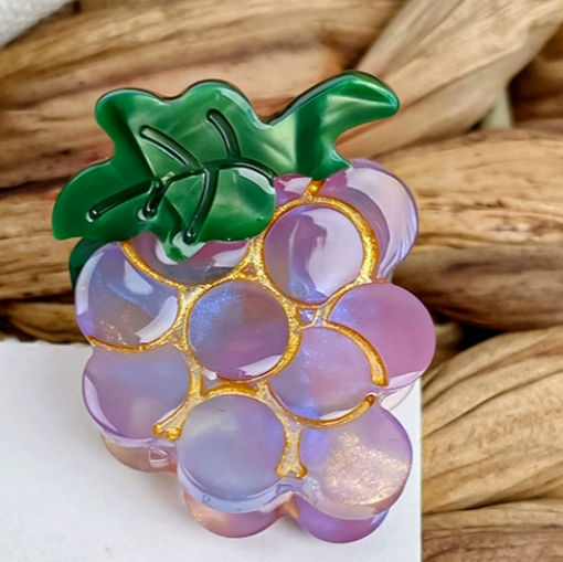 Cute fruit Mini acetate hair claw clips