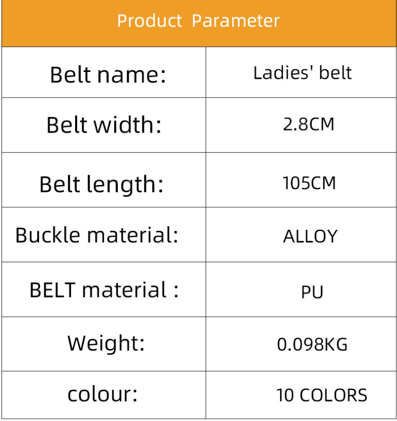 Women's fashion belt clothing deco belt