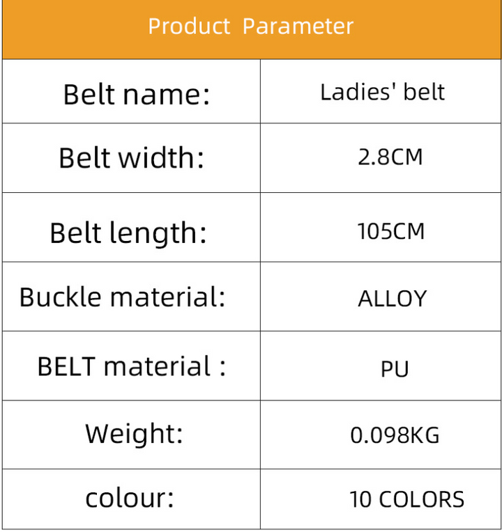 Women's fashion belt clothing deco belt