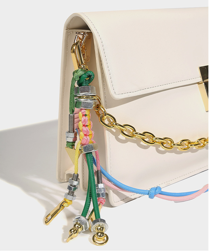 Large capacity chain deco square bag crossbody bag