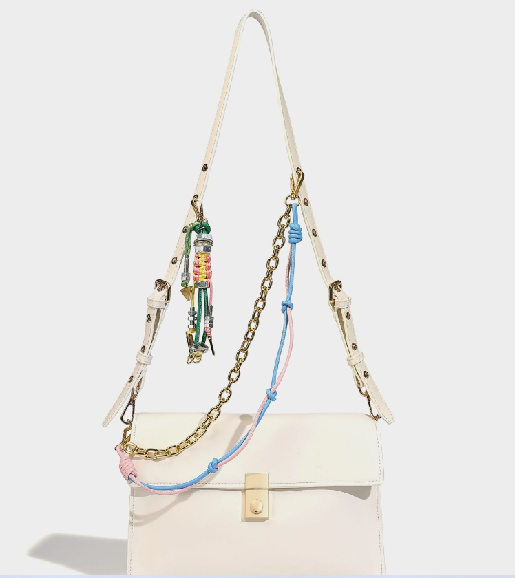Large capacity chain deco square bag crossbody bag