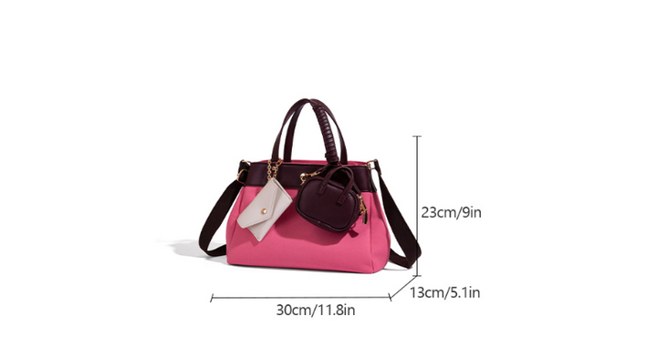 Large capacity simple hand-held commuting shoulder bag
