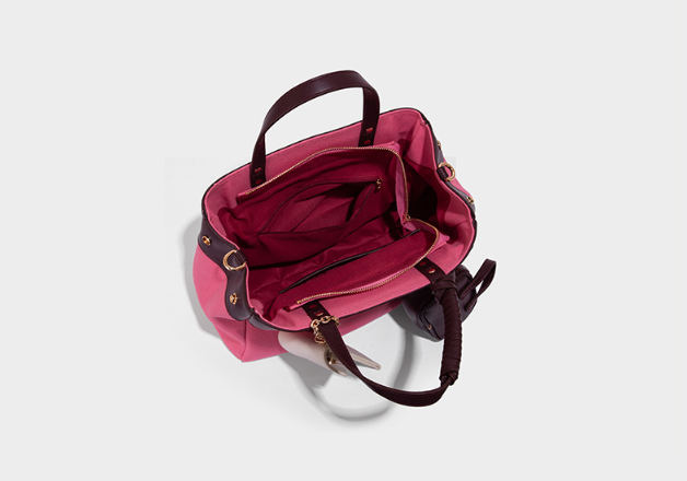Large capacity simple hand-held commuting shoulder bag