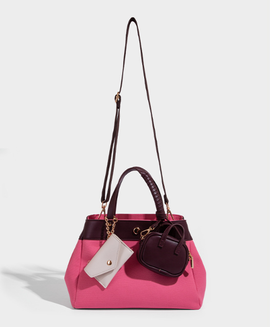 Large capacity simple hand-held commuting shoulder bag