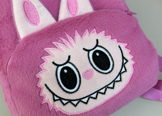 Cartoon labubu furry backpack children's plush backpack